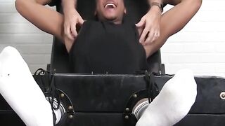 MaleFeetXXX.com - Ebony jock Trent King tied and endlessly tickled