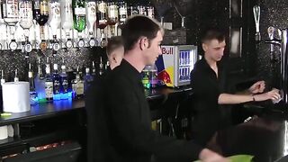 BoyDesire.com - Behind the bar twinks engage in a raw hardcore fucking session