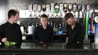 BoyDesire.com - Behind the bar twinks engage in a raw hardcore fucking session