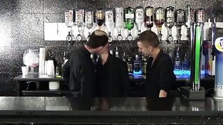 BoyDesire.com - Behind the bar twinks engage in a raw hardcore fucking session
