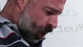 HotFamilyPorn.com - Stepdad Musclebear Montreal seduces hung stepson Adrian Rose into
