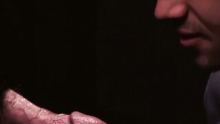 SayUncleNetwork.com - Glory hole blowjob leads to intense raw bareback with daddy's c
