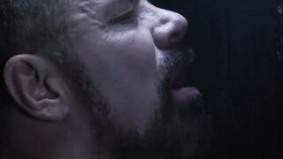 SayUncleNetwork.com - Glory hole blowjob leads to intense raw bareback with daddy's c