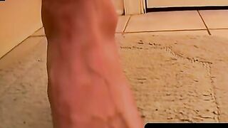 ToesXXX.com - Ballcap jock's foot play and intense cumshot