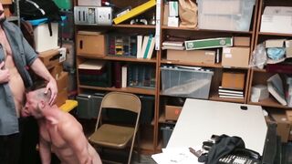 BoyPunish.com - Handsome thief's raw, hard cock ride and moaning while taking a thick