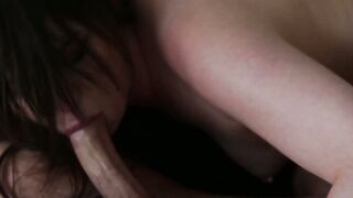 Petite girl Aspen Ora tries something  new and has her holes ravaged in threesome