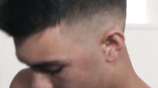 GayStepBros.com - Loud moans echo as stepbro swallows dick and receives a raw fucking