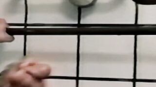 Lean retro stud Rick Pantera have a sex session with me inside the shower