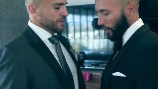 Executives Donato Reyes and Emir Boscatto analriding rough Hoe 2