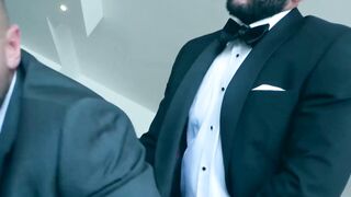 Executives Donato Reyes and Emir Boscatto analriding rough Hoe 2