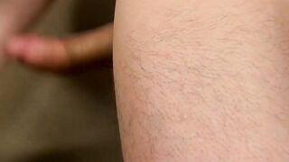 Twink interviewed before touching his long hard sausage