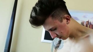 Bareback with cute young men who just cannot get enough
