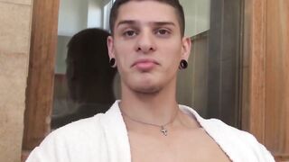 SayUncleNetwork.com - Latino twink's doggystyle bareback fuck ends with cum in mouth