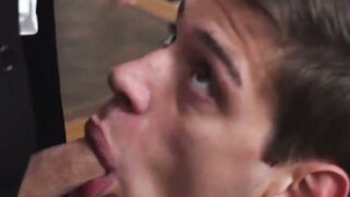 SayUncleNetwork.com - Innocent twink sucks teacher with his cute fuckable throat