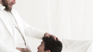 BoyMissionary.com - Mormon boy barebacked by a bearded elder after a serious, holy bl