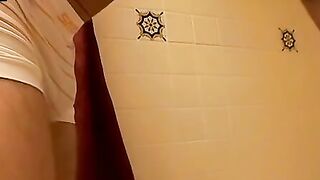TwinkUndie.com - Jock's shower undies jerk off and powerful cum blast