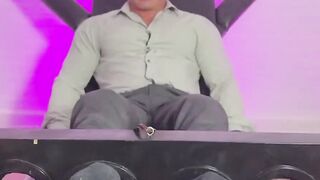 MaleFeetXXX.com - Ripped Braden Charron tied naked for an intense tickle torment by a