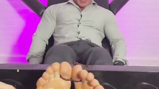 MaleFeetXXX.com - Ripped Braden Charron tied naked for an intense tickle torment by a
