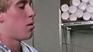 RetroDudes.com - Blonde retro Jeff Carson dominated by Tim Kramers mouth and huge coc