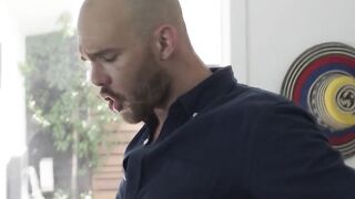 Big tits nerd TS fucked by the handymans big dick