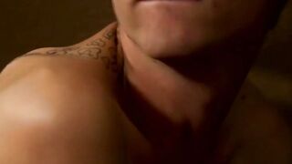 Tattooed twink drilled bareback by his fuck buddy