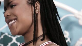 Gorgeous ebony Kira Noir fucked hardcore by inked jocks turns into 69Â 