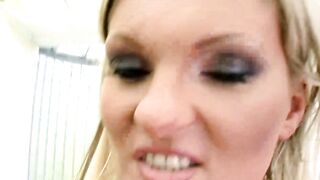 Horny blonde MILFs sharing big cock