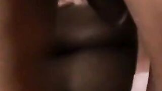JoeSchmoeXXX.com - Good looking ebony dude is eager to gag on a giant boner