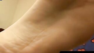ToesXXX.com - Twink's big dick play and foot cum conclusion