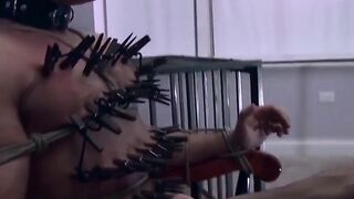 DaddyBondageBoy.com - Torment fetish session with some pincers and light punches for