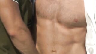 FalconsXXX.com - Four gay men with muscles having a hard anal session together in a g