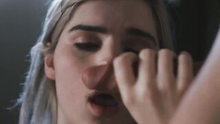 Ella Hollywood swallows cum after intense anal session