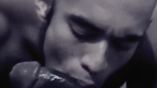 Black stud Titan Tex and Louis Ricaute in a stairway fantasy sex