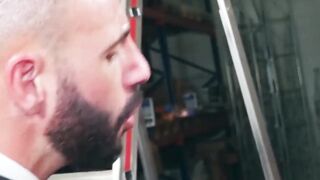 PlayingMen.com - Pol Prince and suited Leo Rosso's ass breeding after dick sucking