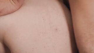 Sexy stud gets his ass rimmed while stroking in doggy style