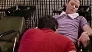 RetroDudes.com - Horny Steve Scott bursts cum after getting sucked by a muscled gay s