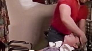 RetroDudes.com - Horny Steve Scott bursts cum after getting sucked by a muscled gay s