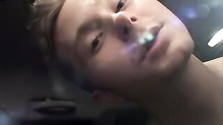 Billy and Blinx jerking off their cocks in the moving car