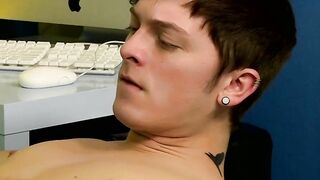 White twink gets the best blowjob from his black friend