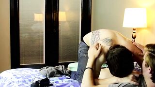 Bareback anal with young twinks after make out session
