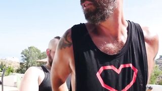 HardcoreBears.com - Beefy daddies Adam Jones and Alete Desco flip fucking raw intense