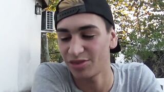 SayUncleNetwork.com - Inked jock's first time riding dick ends with a self-facial