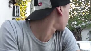 SayUncleNetwork.com - Inked jock's first time riding dick ends with a self-facial