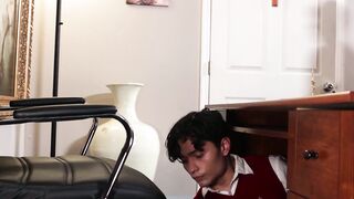 Beefy Archie Paige shoves his dick into Donovans tight asshole