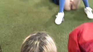 Young dykes test pledges pussies for a sorority material