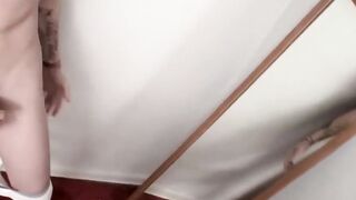 Str8Thugs.com - Horny guy's self-facial jerk off session with a balls-emptying cum sh