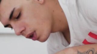 MassageGayTable.com - Cute slender twink's bareback sex on the massage table