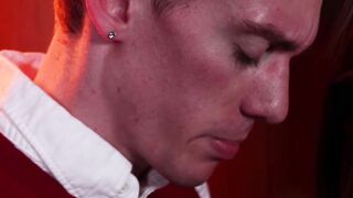 Father Aaron Trainer bottoms to sinful hottie Matthew Steel
