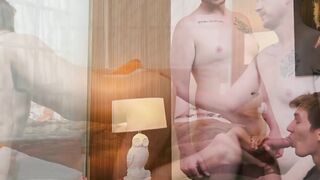 Submissive Oliver Beck bends over to be fucked doggystyle by Brody Kayman