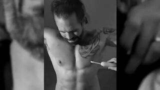 MaleFeetXXX.com - Joey's crazy laughter during a hairy guy's tickle torment session